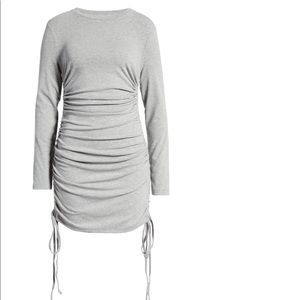 4th and Reckless long sleeve ruched jersey mini dress